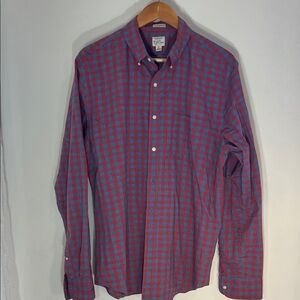 J. Crew Red and Blue Checkered Men's Shirt 100% cotton
